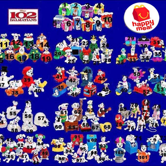 Dalmatian store mcdonald toys