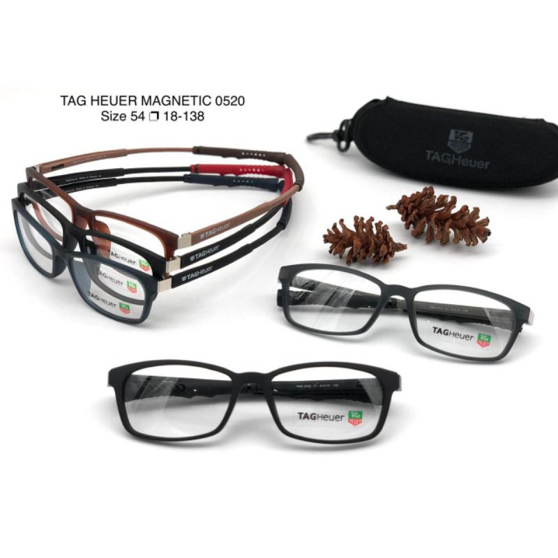 Tagheuer Magnetic Glasses 0520 Size 54 18 138 Men s Women s