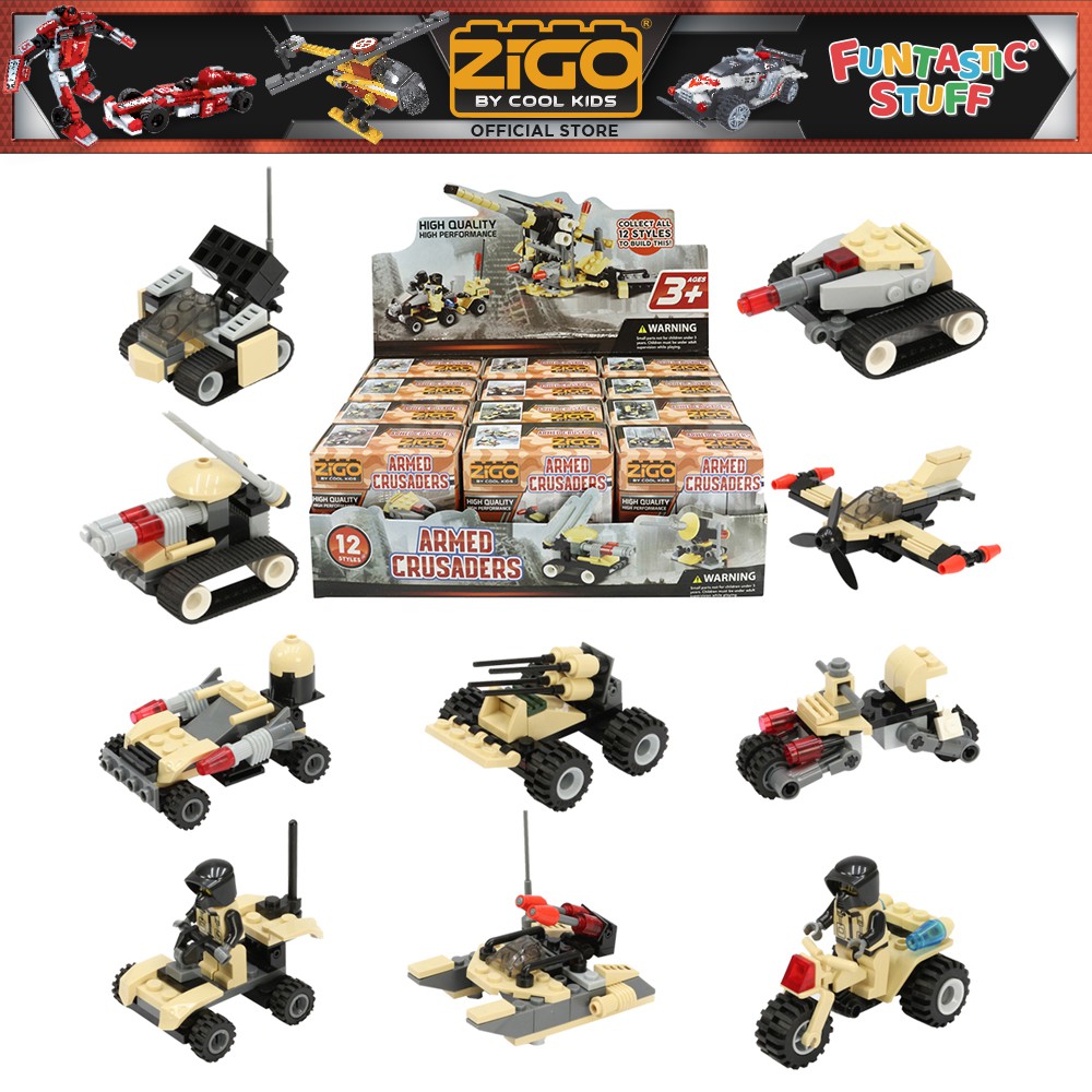 ZIGO Armed Crusaders Building Blocks ,Toys for Kids, Army Blocks(412 ...