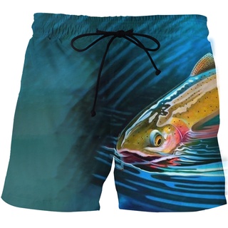 New Tropical HD 3D Swimming Trunks Shorts Mens Funny Fishing