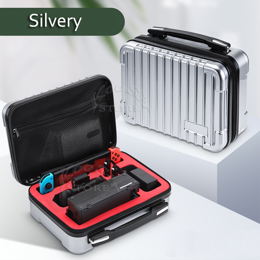 Nintendo Switch Deluxe Big Storage Suitcase Super Hard Bag Travel Case ...