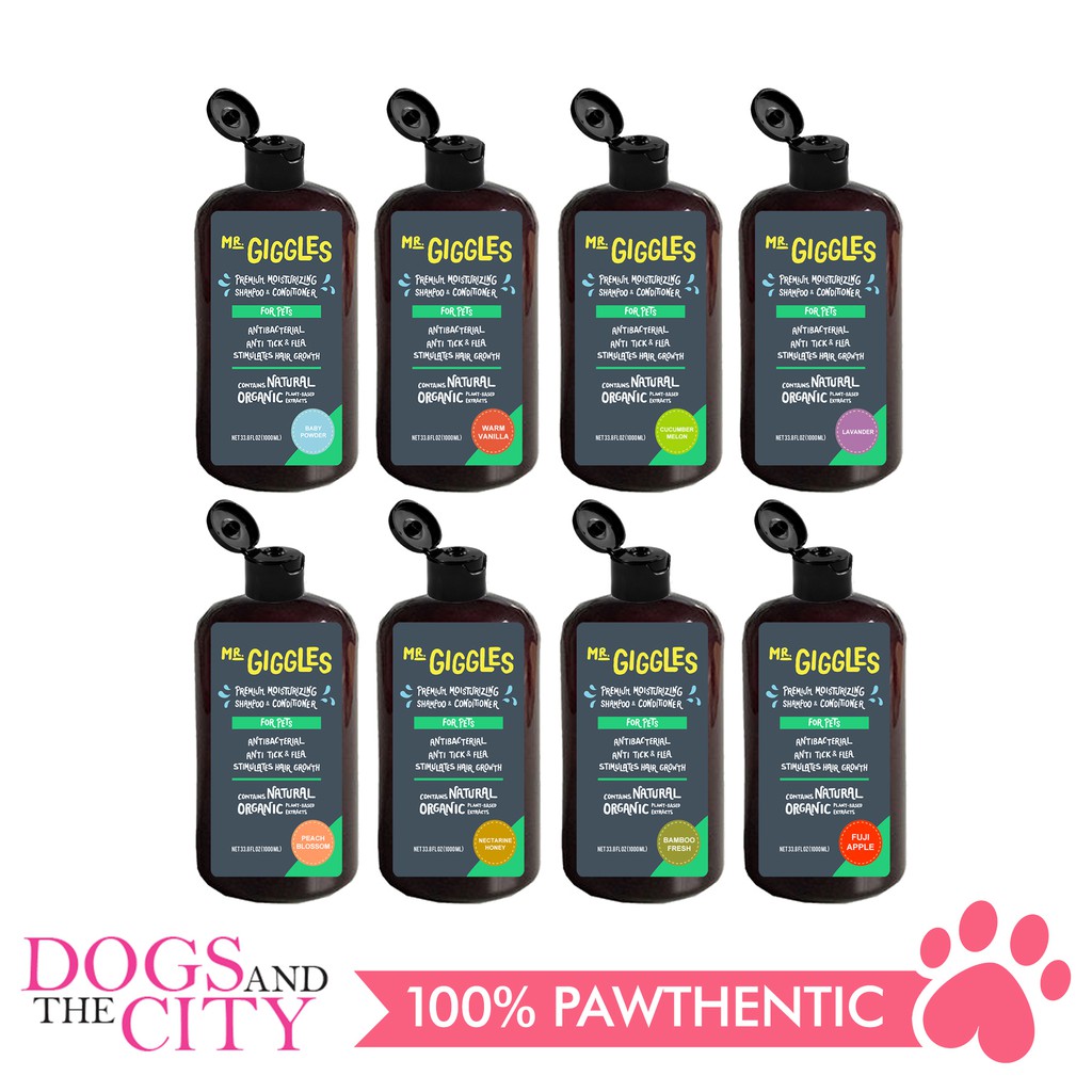 Mr. Giggles Pet Shampoo and Conditioner 1000ml for Dog and Cat Shopee