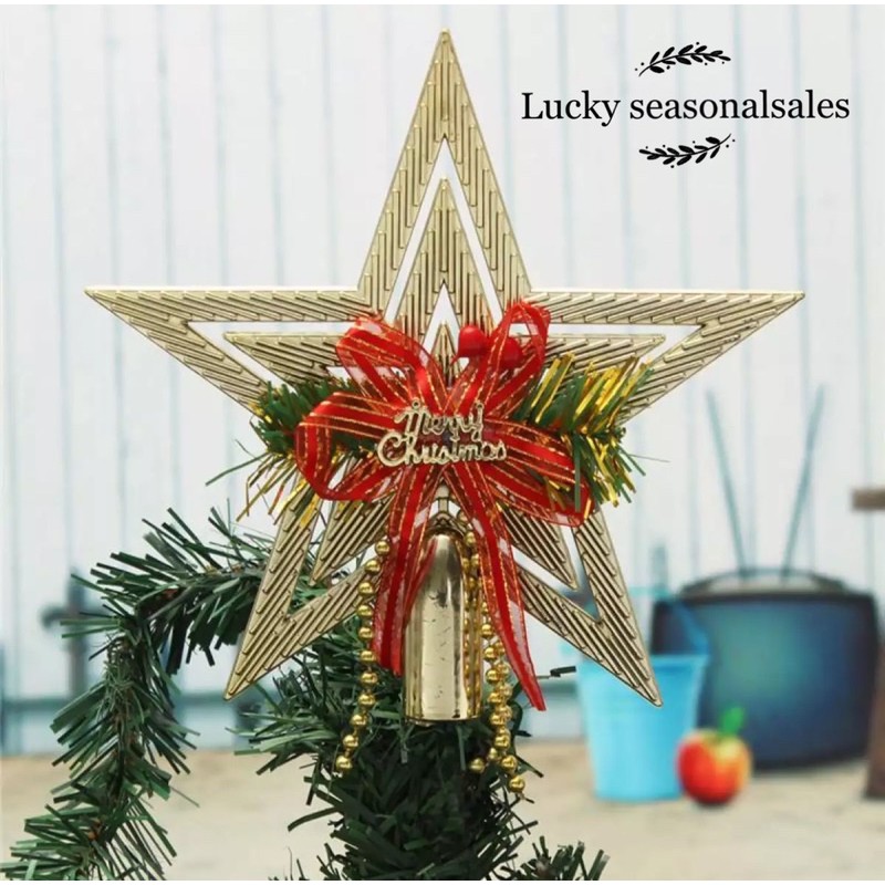 20cm Christmas tree top star/ Christmas tree top star, Christmas