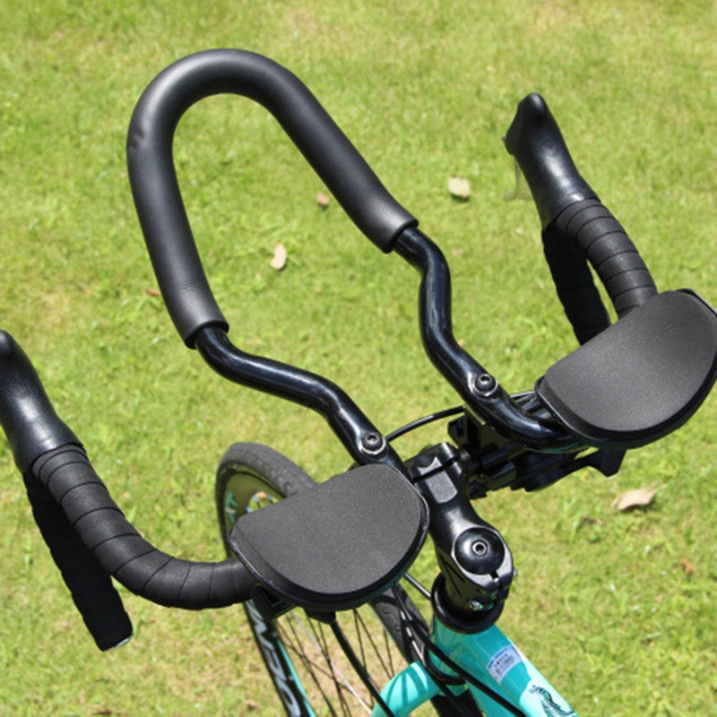 wngds Cycling Bike Armrest Handlebars Bar Bicycle Relaxation Handlebar for Triathlon MTB Road Bike Arm Rest Bar Accessories