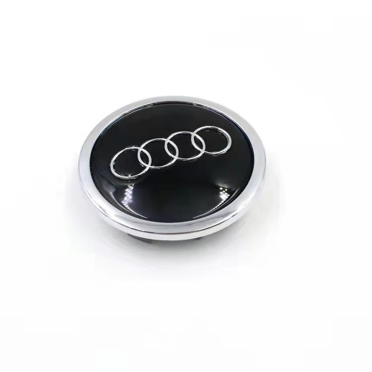 4pcs 69mm Black Gray Wheel Cover Hub Center Caps Emblem Badges Logo For
