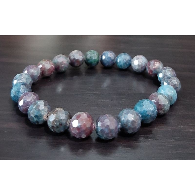 KLF888 Natural Faceted Ruby Sapphire Gemstone Crystal Bracelet Shopee Philippines