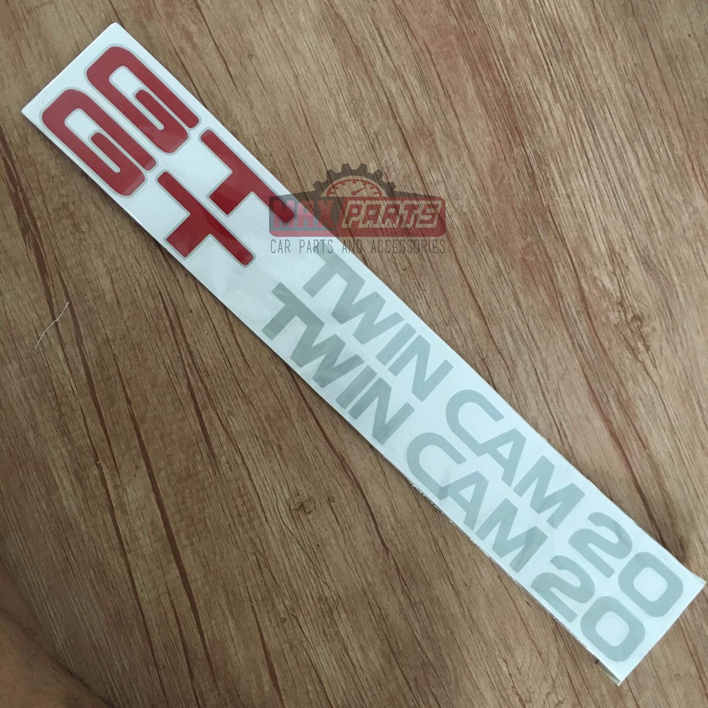 GT TWIN CAM 20 DOOR DECAL (2-PIECES) | Shopee Philippines