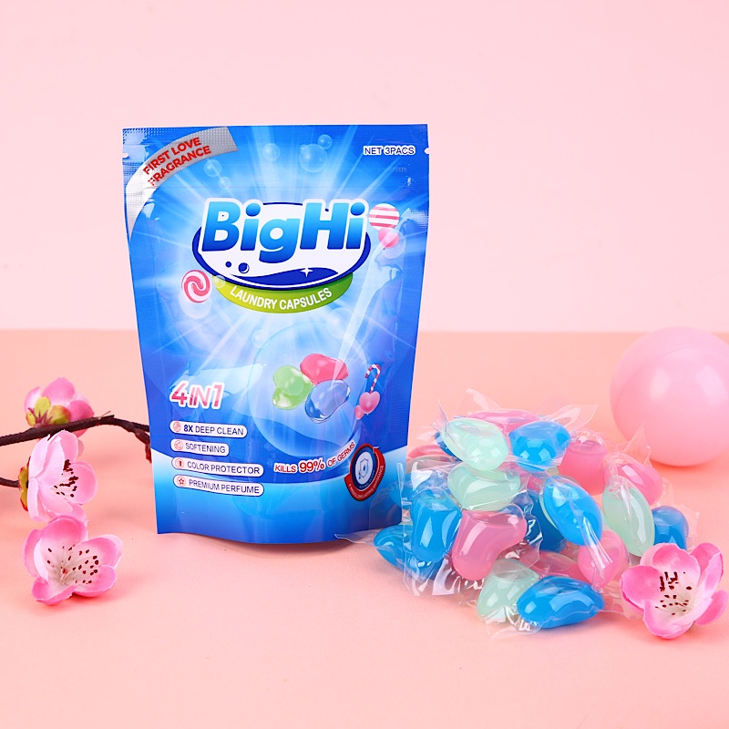 BIGHI Liquid Laundry Detergent Pods Capsules Ball Wash Beads Laundry