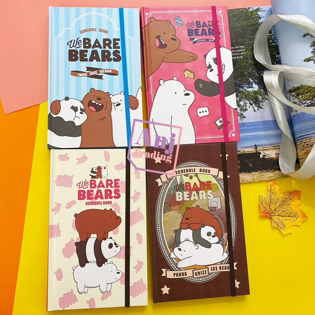 We Bare Bears Schedule Book Planner Monthly Weekly Daily 365 days ...