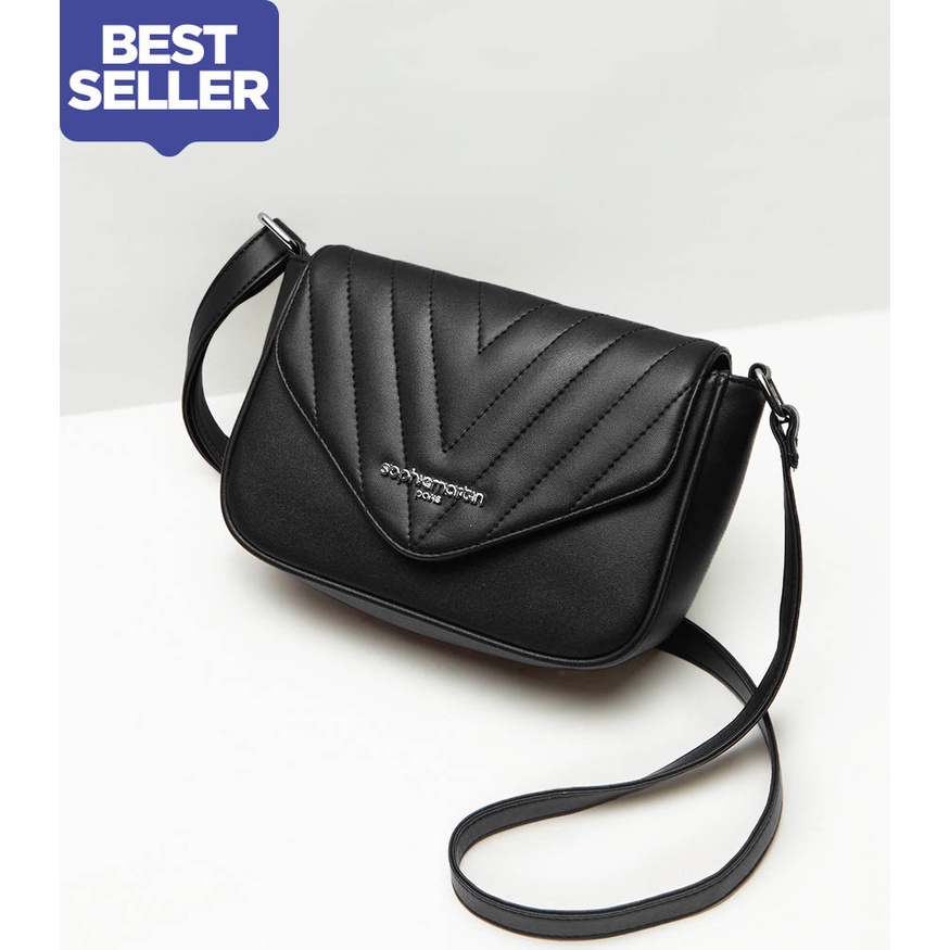 Sophie MARTIN PARIS Women's Sling BAG JUSTICIA BLACK BAG