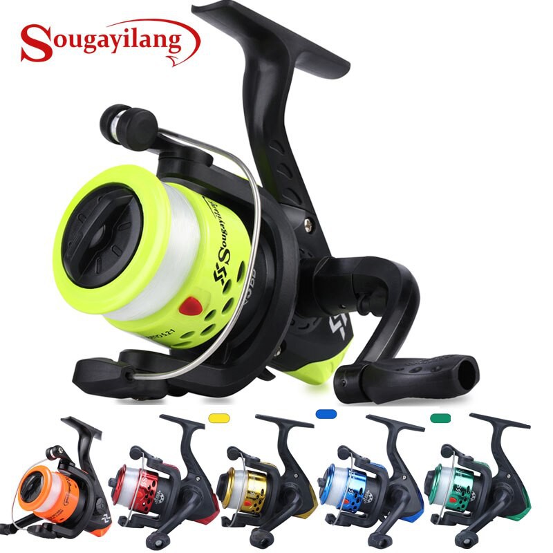 Sougayilang Spinning Fishing Reel with 3BB Ball Bearing Gear