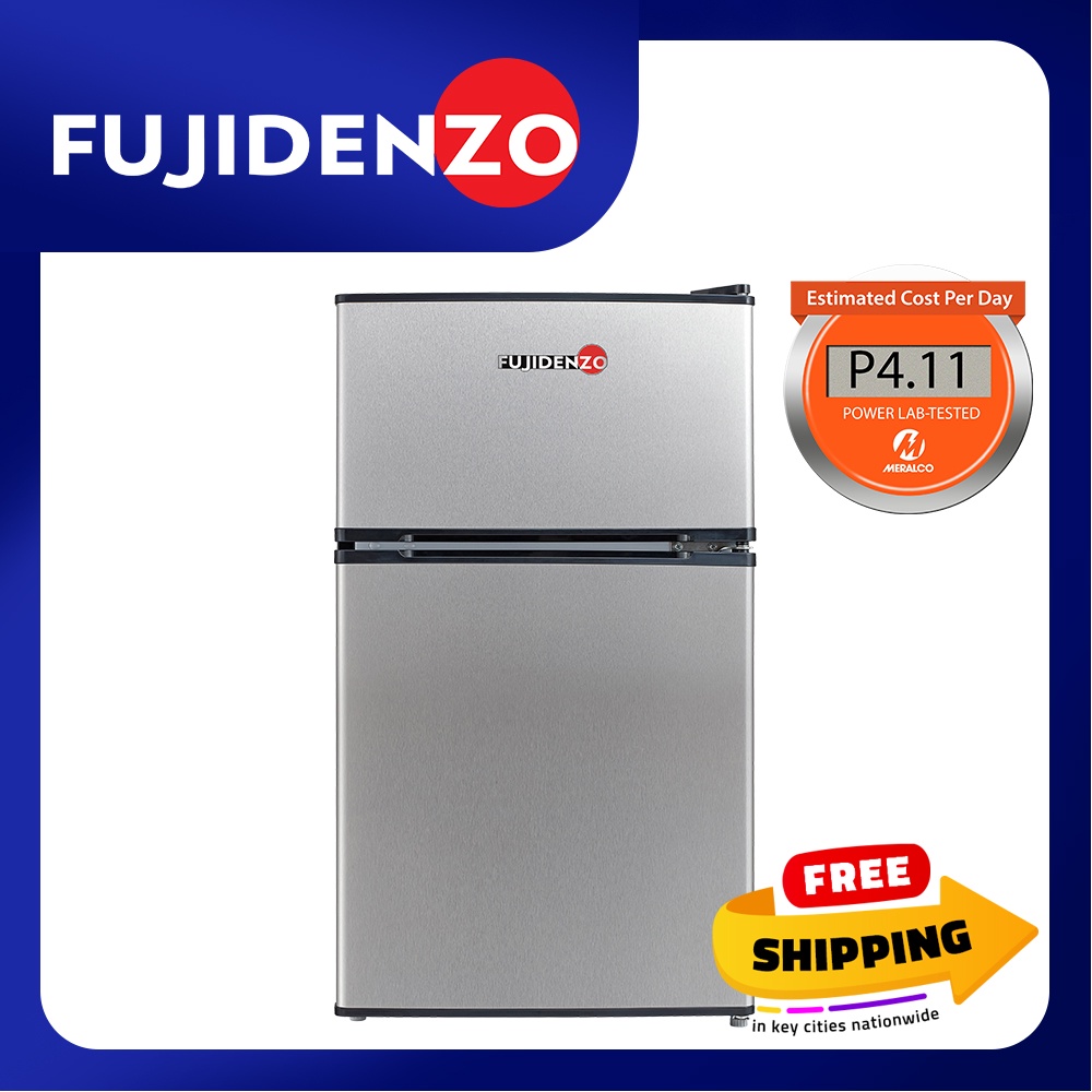 Fujidenzo 3.5 cu. ft. Two Door Personal Refrigerator RDD35 T (Titanium