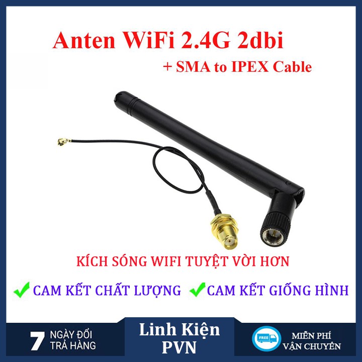 2.4Ghz WiFi antenna with SMA to IPEX3 cable | Shopee Philippines