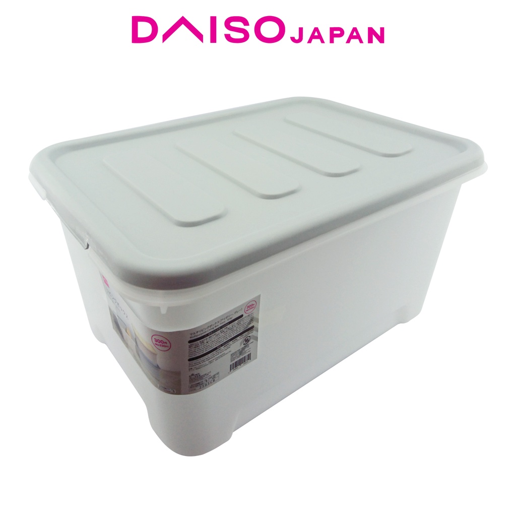 Daiso Light Gray Multipurpose Storage Container Shopee Philippines