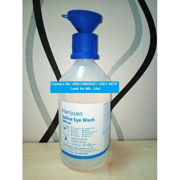 EYE WASH SALINE SOLUTION HANJUAN 500ml Shopee Philippines