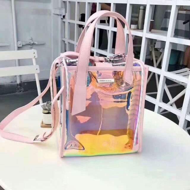 Charles keith top transparent bag