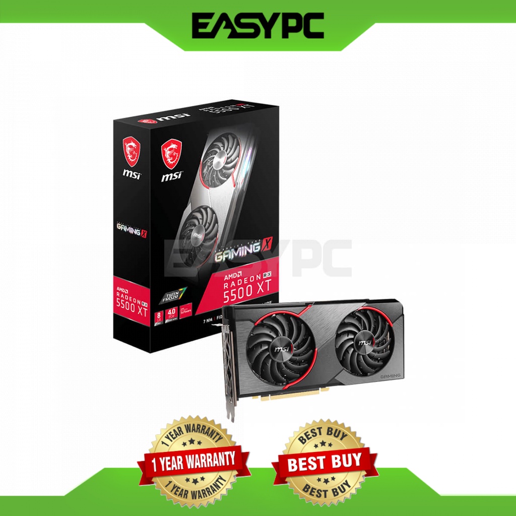 Msi radeon rx 5500 xt 8gb gddr6 hot sale