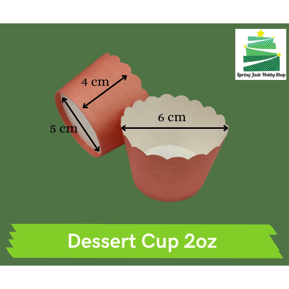 Spring Jade:2oz Dessert Cups| 2oz Muffin Cups (50pcs) | Shopee Philippines
