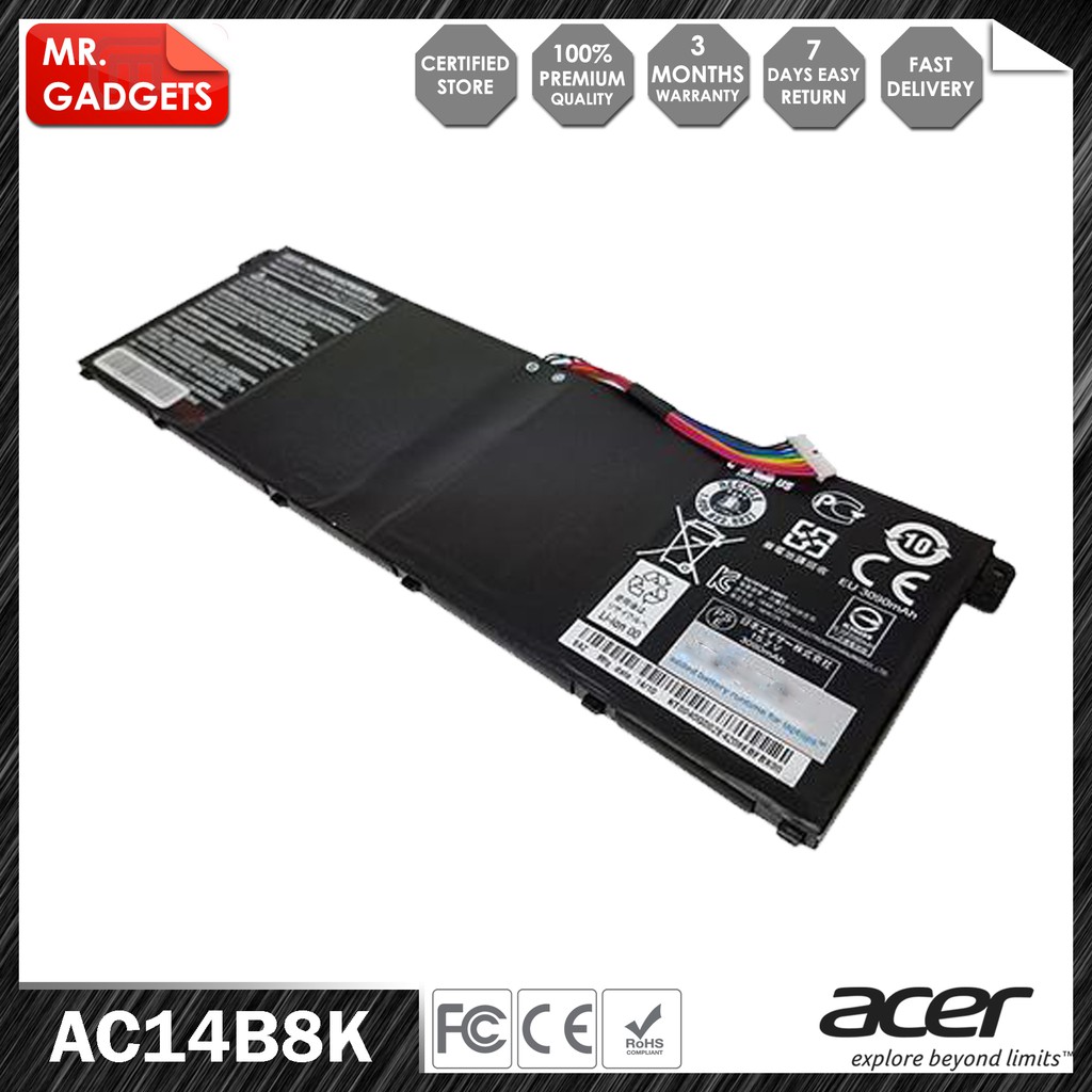 Original AC14B13J AC14B18J Laptop Battery For Acer Aspire, 46% OFF