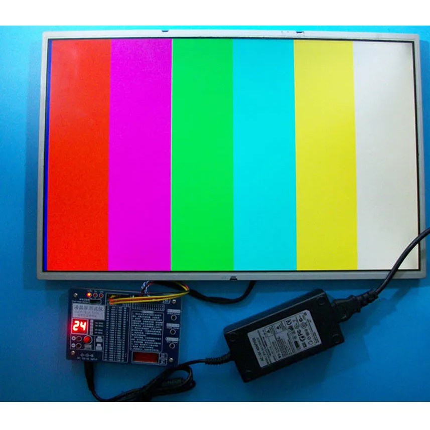 thumbnail image 2 of 2024 T-V16 LCD/LED Panel Tester - Repair Tool For 7-84 Inch Screens, 55 Built-in Programs, Includes 12 LVDS Cables And Inverters 2 of 11