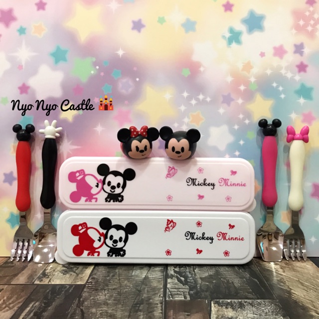 PERALATAN Children's Tableware/Cutlery Set+Disney Mickey & Minnie Mouse ...