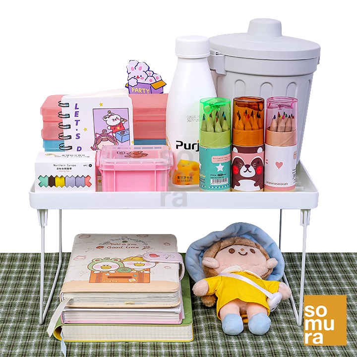 Simple Unprinted Wind Folding Rack Student Multi-functional Stationery ...
