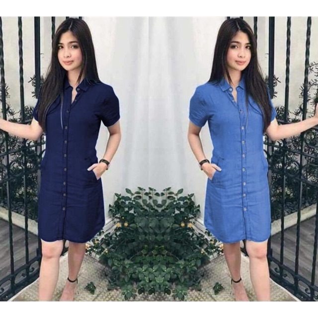 Shopee clearance denim dress