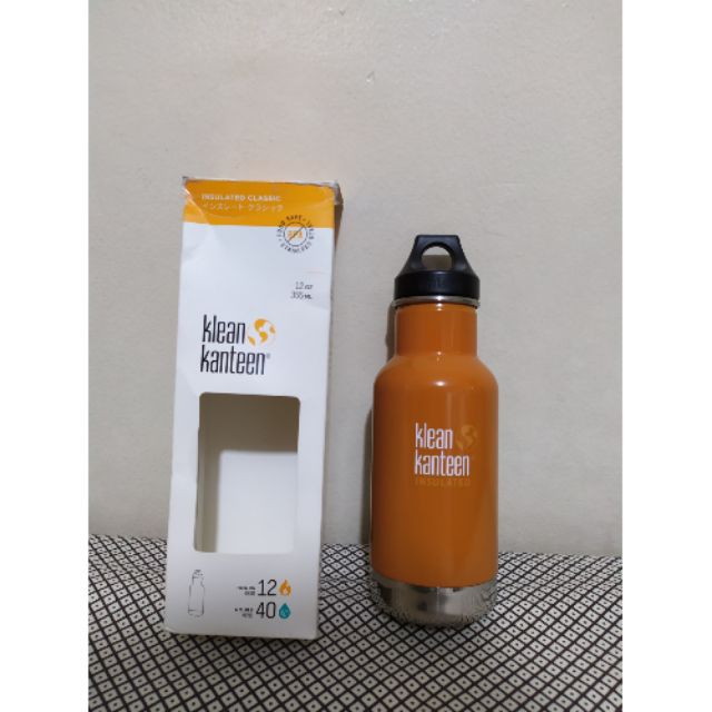 Klean Kanteen Insulated Classic 12 oz Canyon orange Shopee Philippines