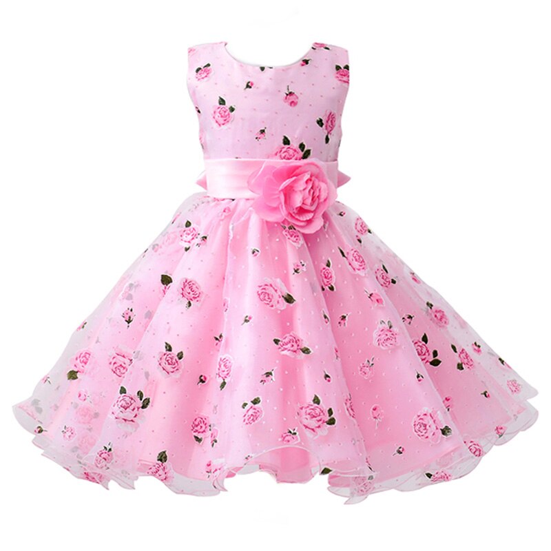 strapless open back dress Girls Summer Birthday Party Dress Kids Lovely Lace Flower Girl Princes   marryshe