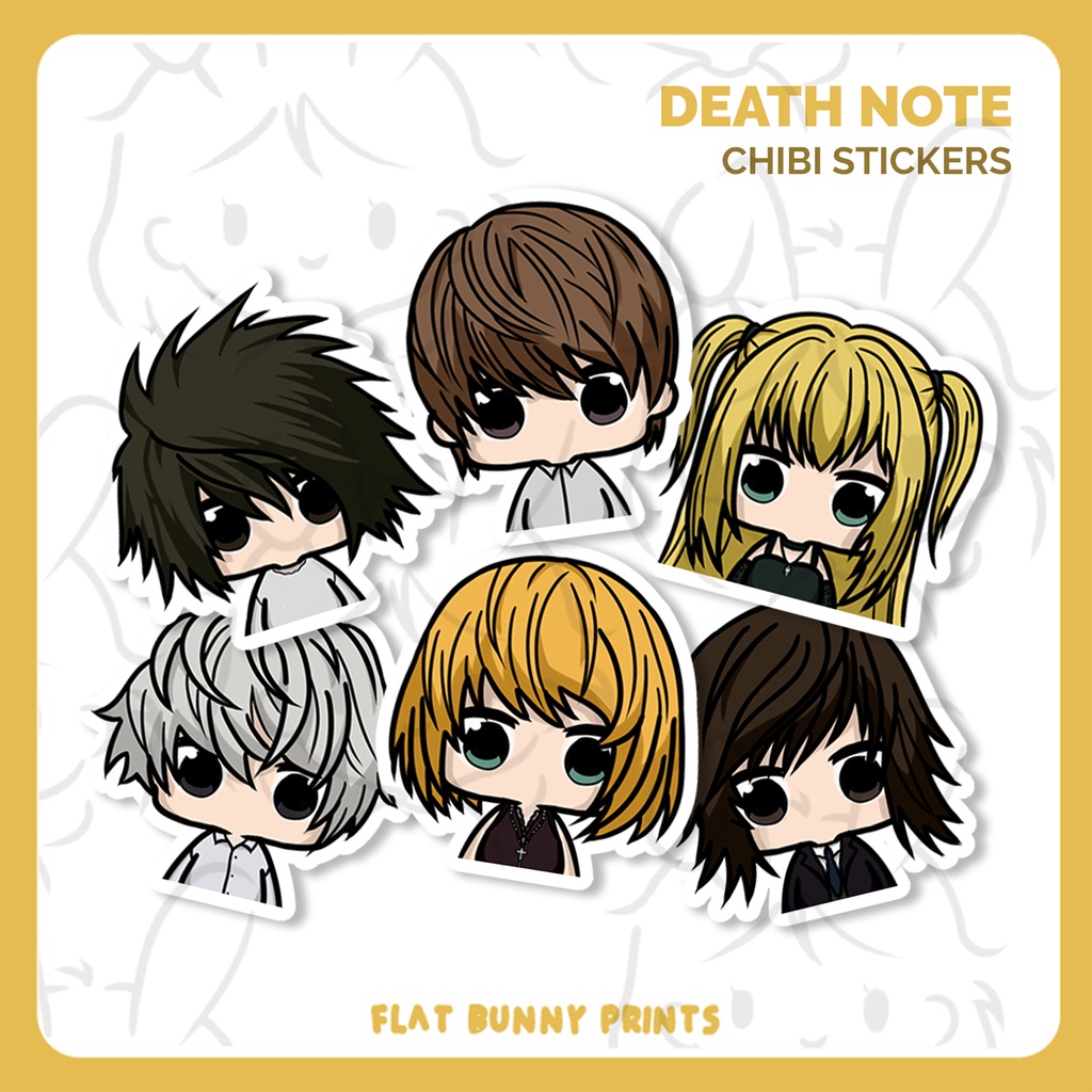 Death Note Waterproof Stickers | Flat Bunny Prints | Shopee Philippines