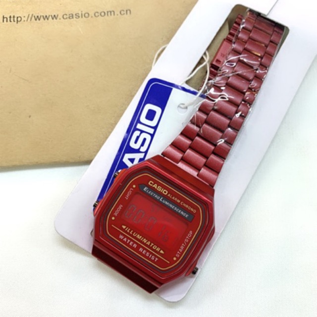 Casio vintage matte clearance red