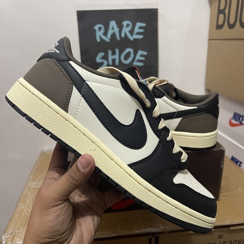 Air Jordan 1 Low Dark Mocha Ts (men and women size) | Shopee