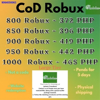 Shop robux top up for Sale on Shopee Philippines