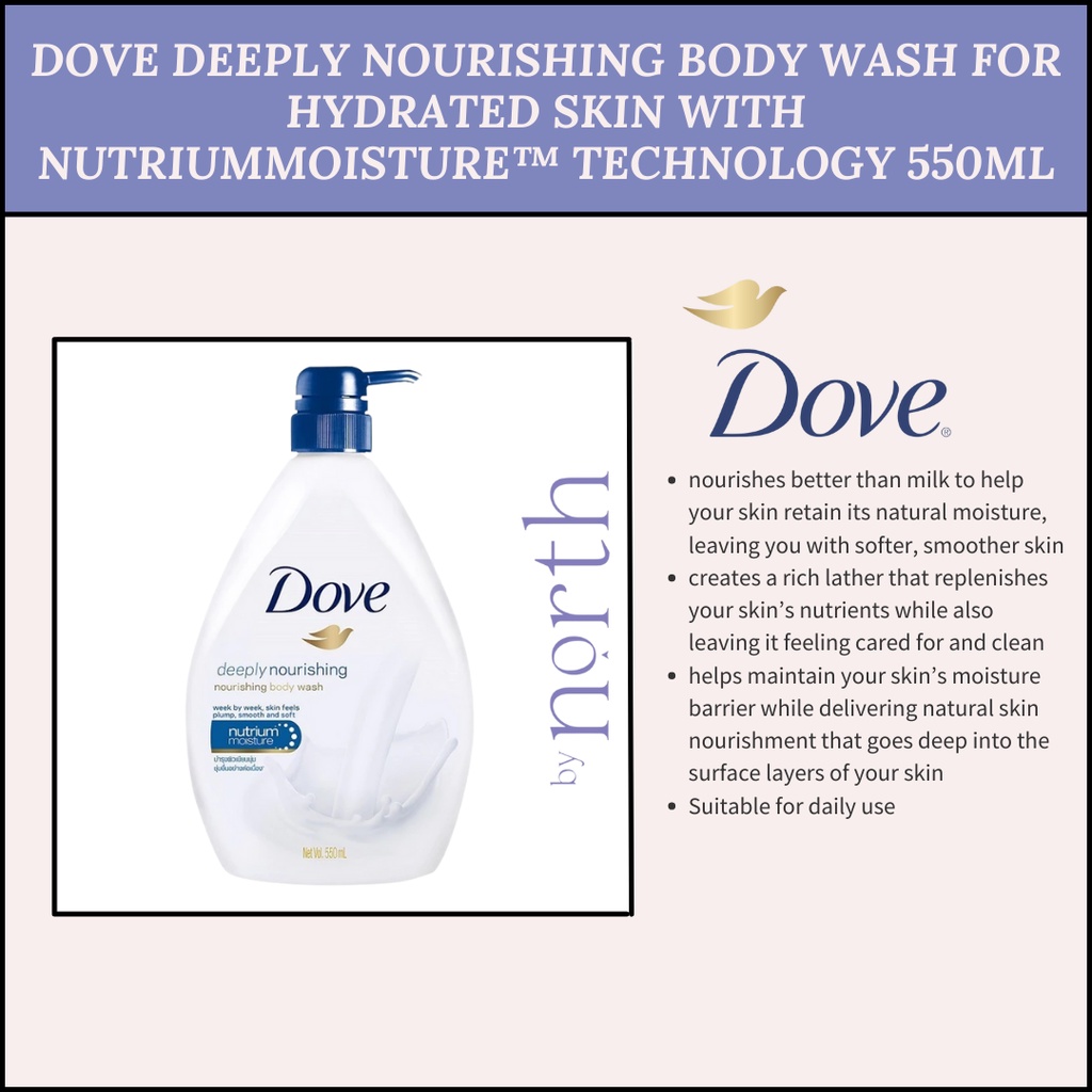 Dove Deeply Nourishing Body Wash For Hydrated Skin With