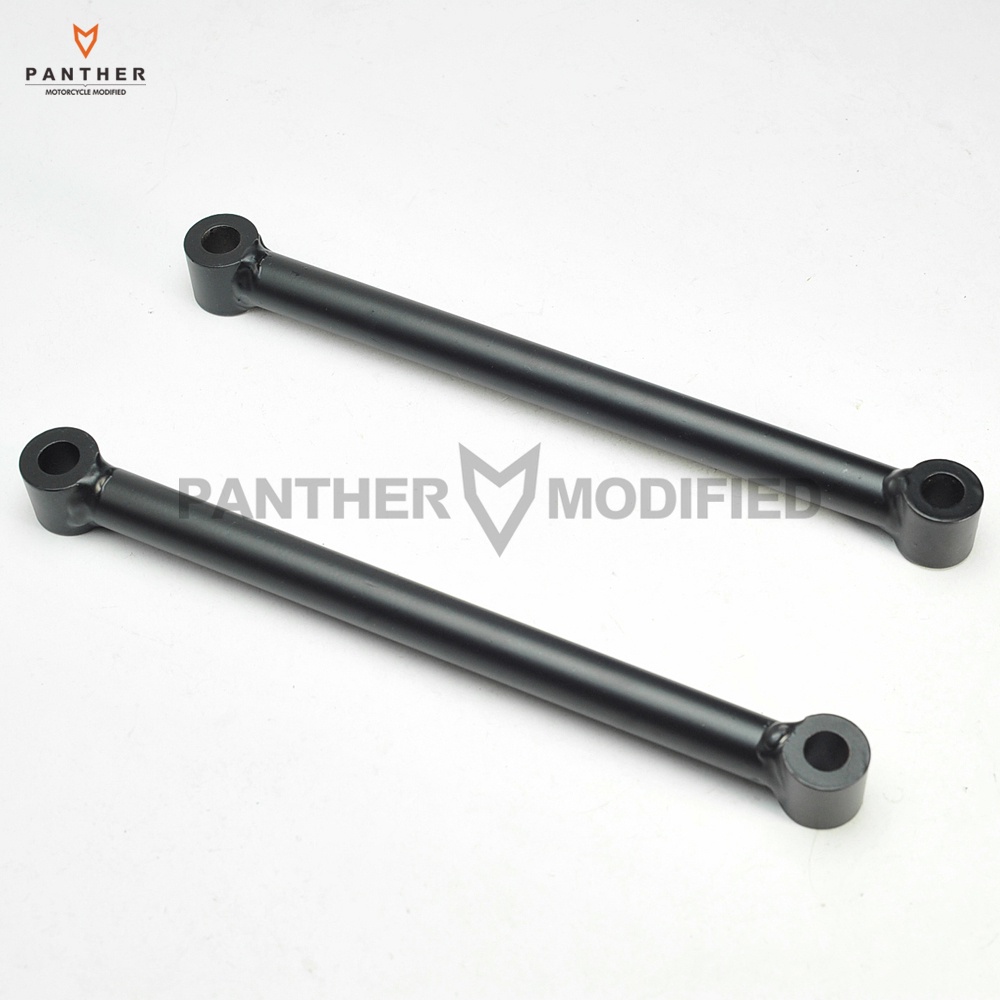 10" 25.5cm Black Motorcycle Rear Rigid Hardtail Struts Lowers 4" Kit