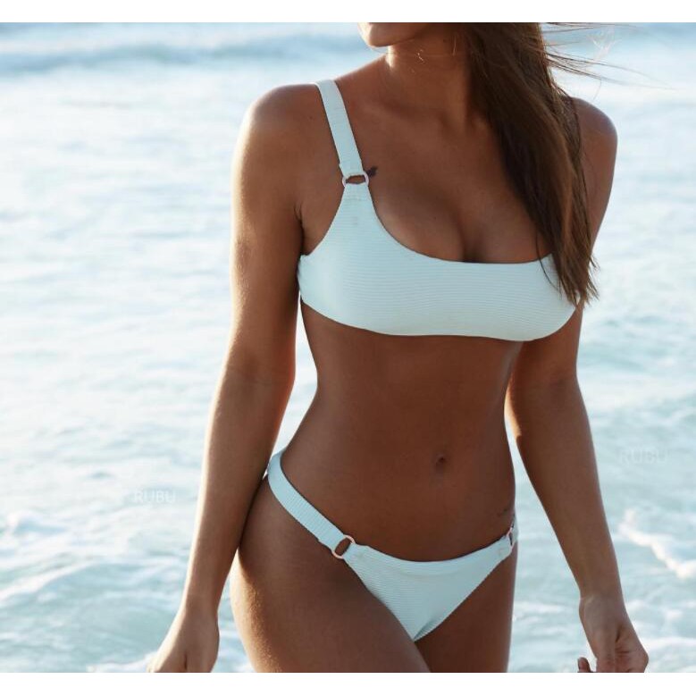 White swimsuit cheap 2 piece