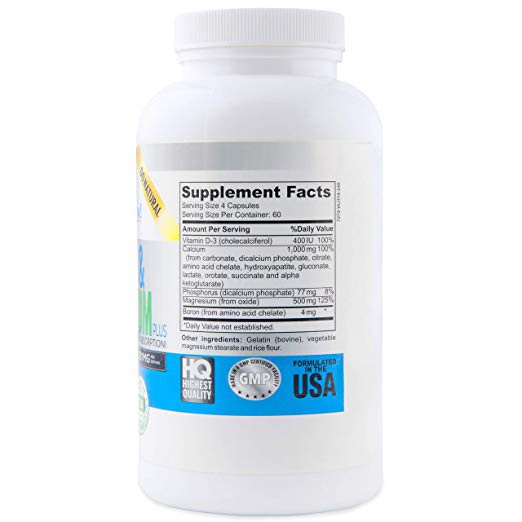 Best Calcium & Magnesium + Vitamin D3 400 IU Highly Absorbable with