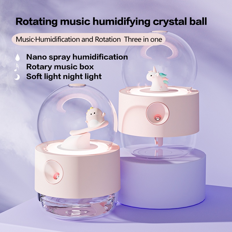 Wireless humidifier Crystal ball humidifier Music box humidifier Music ...