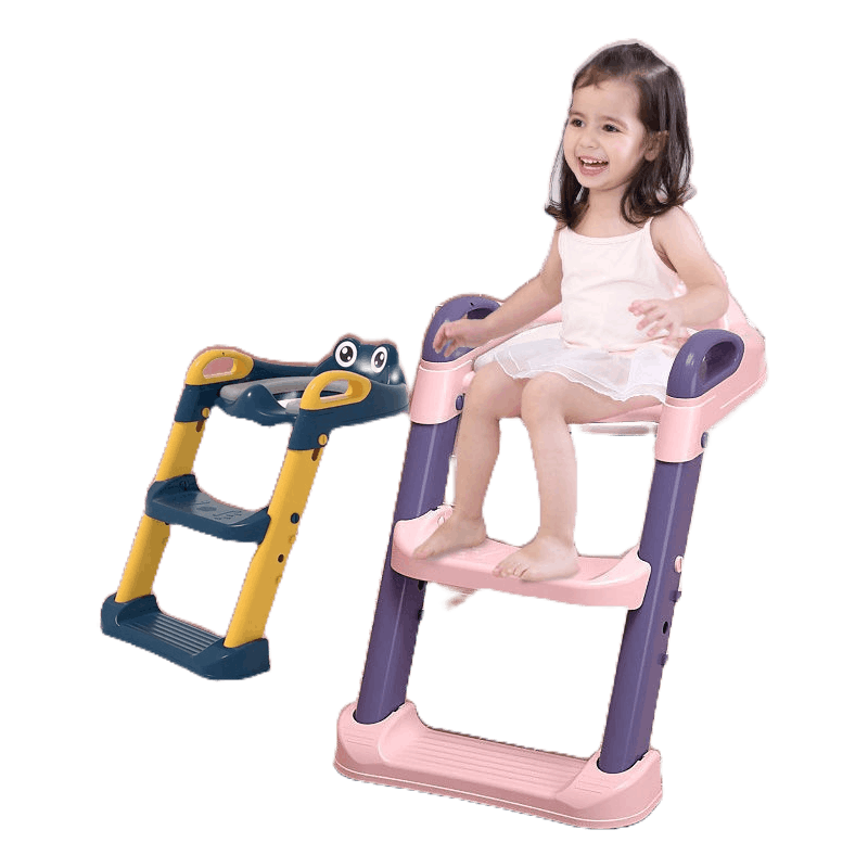 Foldable Baby Toilet Seat Kids Toilet With Ladder Child Potty Chair