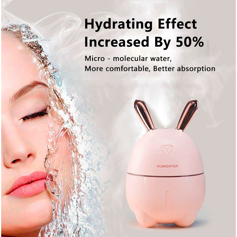 300ml USB Rabbit Air Humidifier Ultrasonic Aromatherapy Diffuser Air