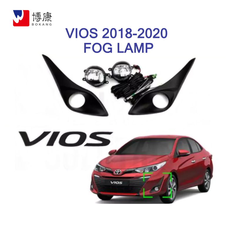 thumbnail image 2 of Pair Of Halogen Fog Lights For 2015-2017 Toyota Yaris Vios Sedan Left And Right H16 Bulbs 2 of 6