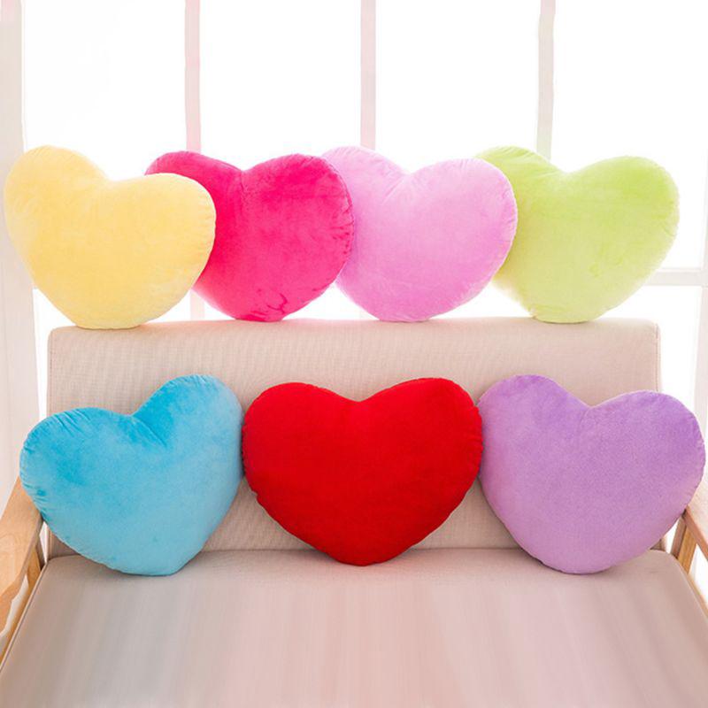 Soft Plush Heart Pillow Cover Plush Heart-shaped Pillowcases Fluffy  Decorative Throw Pillows Gifts for Women Girls for Christmas - AliExpress