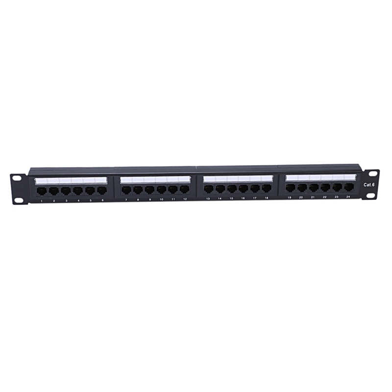 UTP 24 Port Rj45 Patch Panel Rack Cable Wall Mounted Bracket Connector ...
