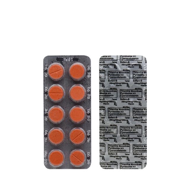 BENERVE Thiamine Mononitrate Pyridoxine Hcl Cyanocobalamin 1 Tablet