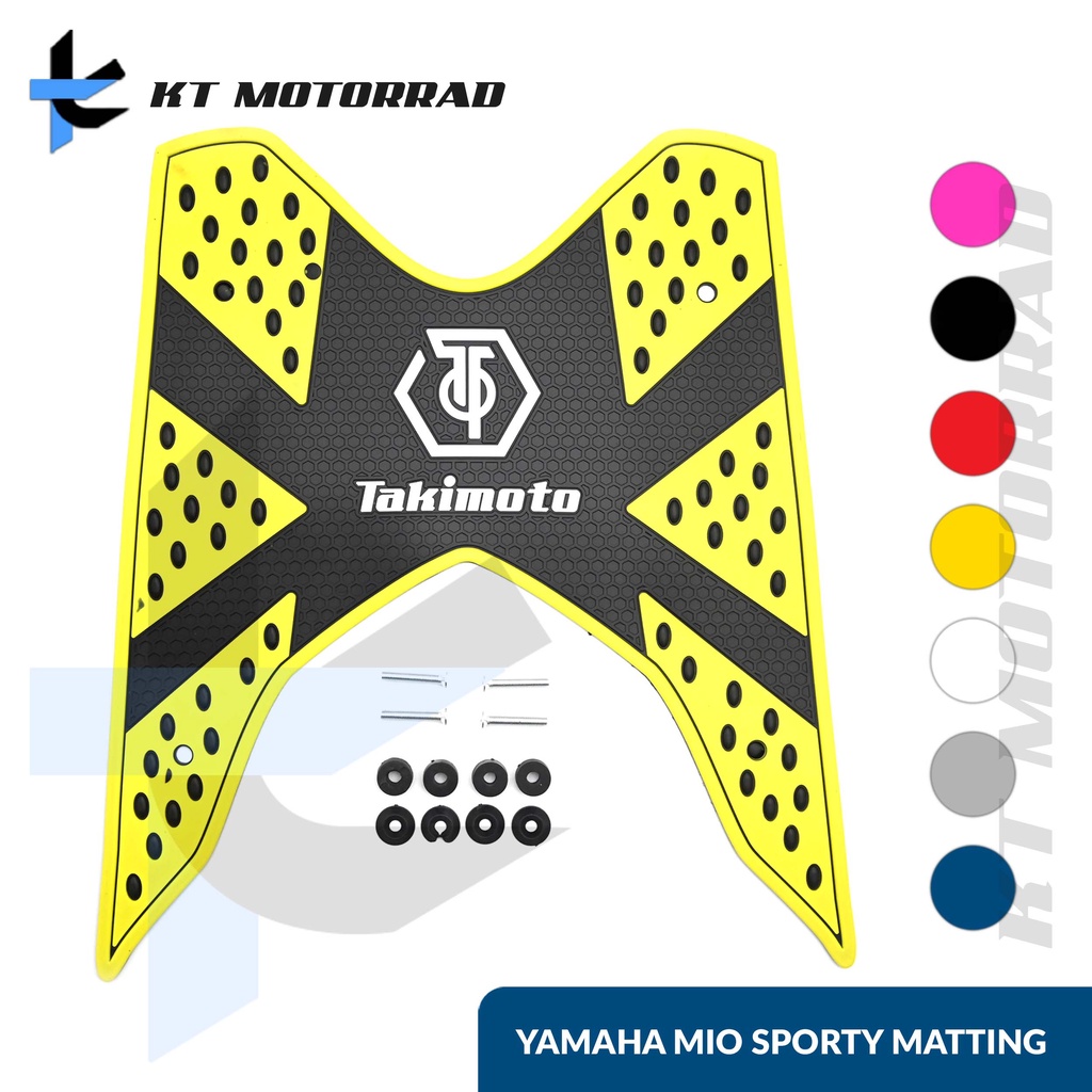 KT Mio Sporty Footboard Rubber Matting with bolts Shopee Philippines