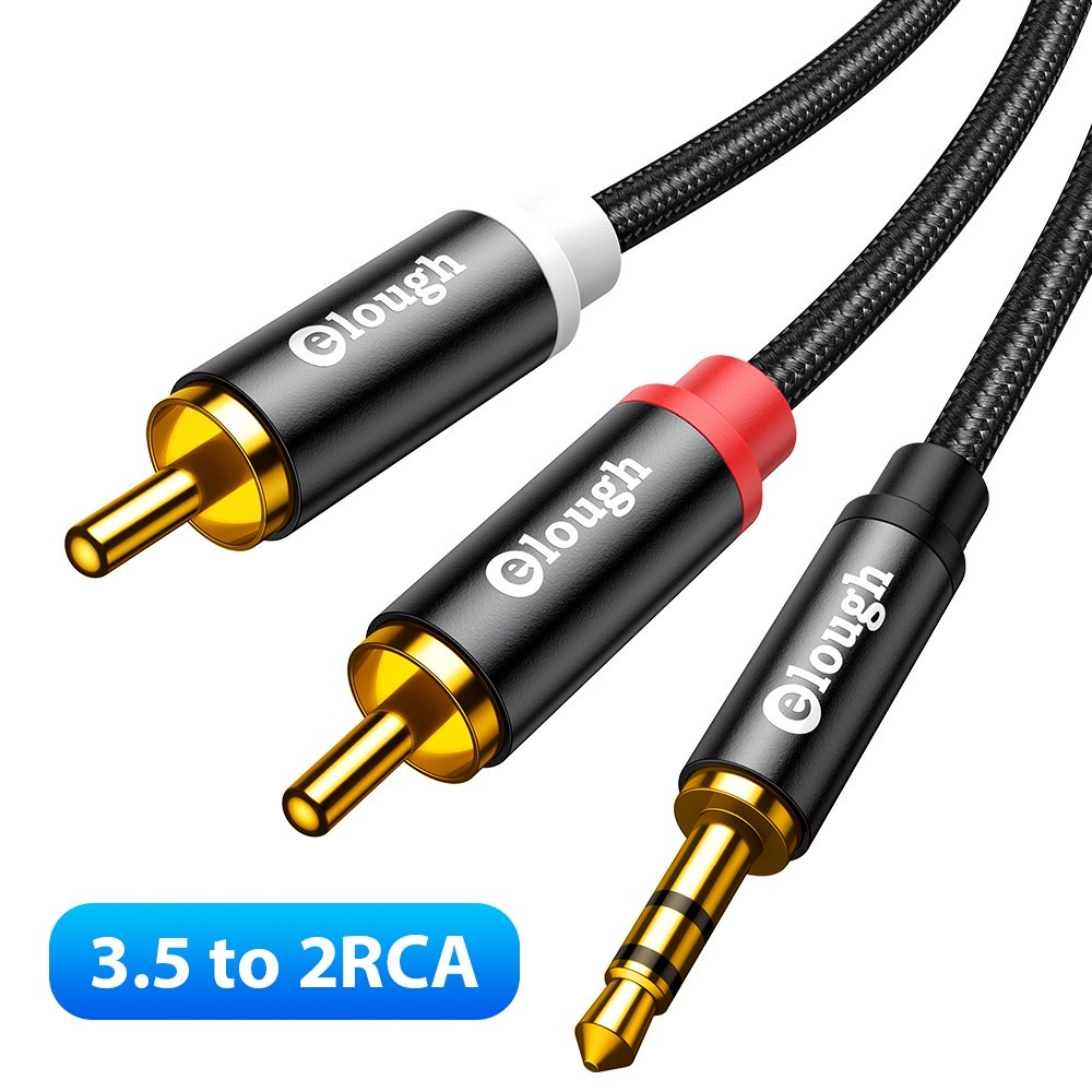 Rca cable jack 3 5 to rca audio cable 3 5mm jack to 2rca male splitter