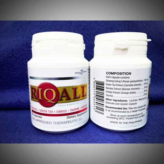RIQALL Memory and Mental Alertness Capsule (for Exams, Thesis, Research  requirements; brain fog) | Shopee Philippines