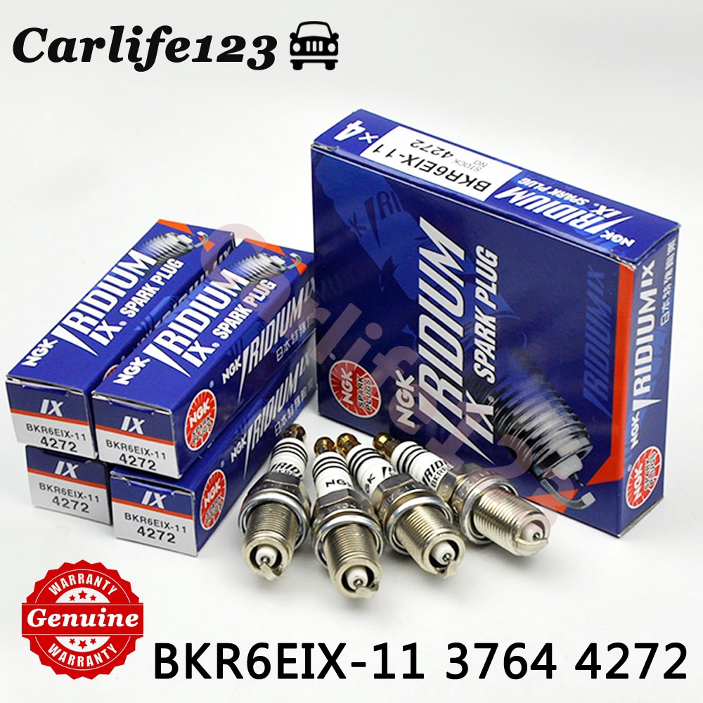 Iridium Spark Plug BKR6EIX-11 3764 4272 (1 set of 4 heads) | Shopee ...