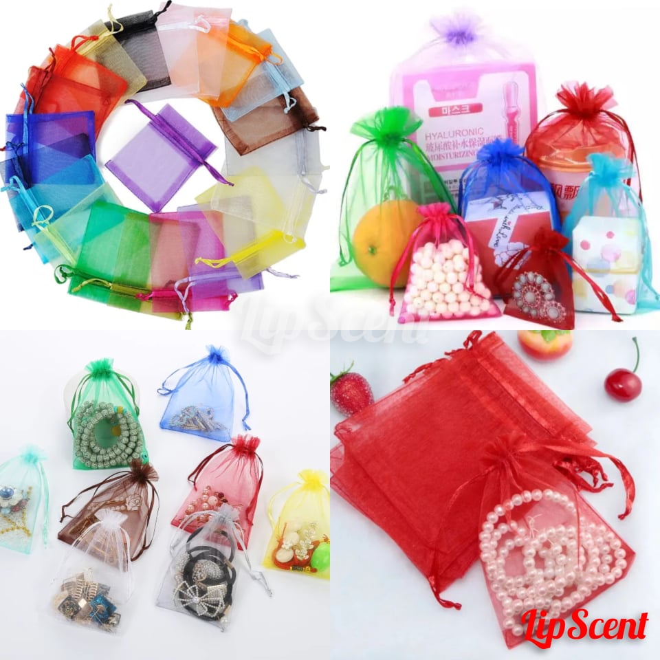 Drawstring mesh gift discount bags