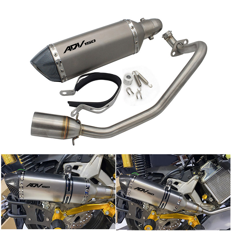 SEMSPEED For Honda ADV150 ADV 150 2019 2023 Motorcycle Exhaust